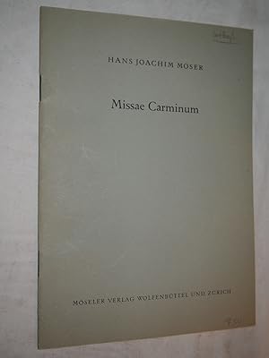 Missae Carminum.