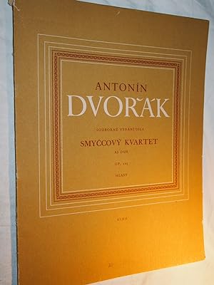 Bild des Verkufers fr Souborne Vydani Dila Smyccovy Kvartet AS Dur Op. 105 HLASY. zum Verkauf von Versandantiquariat Ingo Lutter