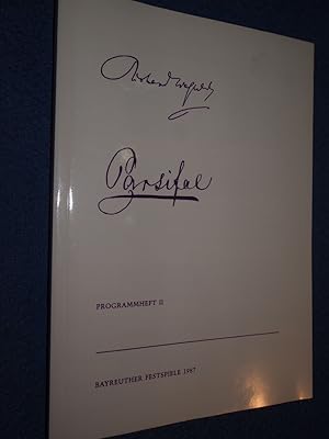 Parsifal Programmheft 2 Bayreuther Festspiele 1987. Englische und französische Ausgabe. Richard W...