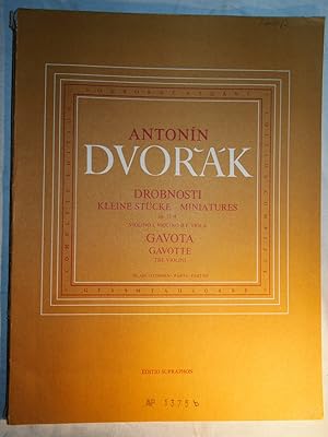 Bild des Verkufers fr Antonin Dvorak Drobnosti Kleine Stcke Op 75A Tre Violini. zum Verkauf von Versandantiquariat Ingo Lutter