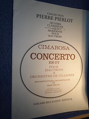 Imagen del vendedor de CONCERTO C-DUR - OB STR CEMB Orchestre de Chambre. a la venta por Versandantiquariat Ingo Lutter
