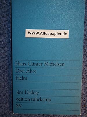 Bild des Verkufers fr Drei Akte.-Helm. edition suhrkamp ; 140. zum Verkauf von Versandantiquariat Ingo Lutter
