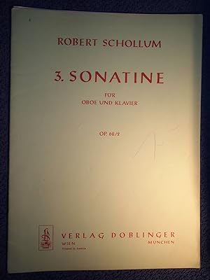 Bild des Verkufers fr SONATINE NR 3 OP 68/2 - arrangiert fr Oboe - Klavier (Noten / Sheetmusic). zum Verkauf von Versandantiquariat Ingo Lutter