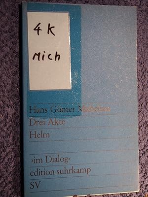 Bild des Verkufers fr Drei Akte.-Helm. edition suhrkamp ; 140. zum Verkauf von Versandantiquariat Ingo Lutter