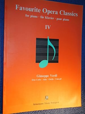 Immagine del venditore per Favourite Opera Classics (Music Scores). venduto da Versandantiquariat Ingo Lutter