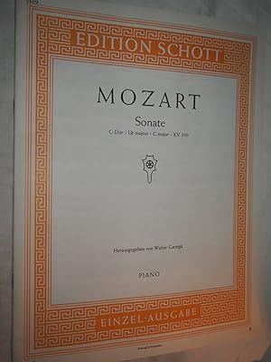 Image du vendeur pour Wolfgang Amadeus Mozart - Sonate C-Dur K.V.330 fr Klavier. mis en vente par Versandantiquariat Ingo Lutter