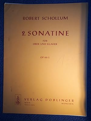 Bild des Verkufers fr Robert Schollum 2 Sonatine fr Oboe und Klavier OP . 68/1. zum Verkauf von Versandantiquariat Ingo Lutter