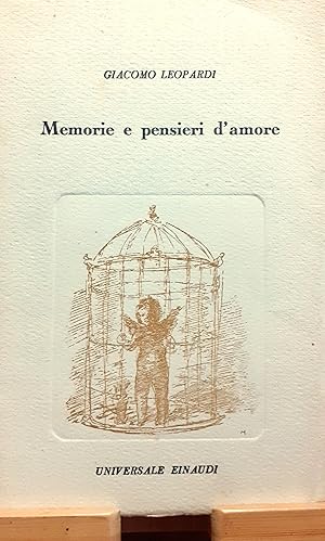 Seller image for Memorie e pensieri d'amore for sale by Studio bibliografico De Carlo