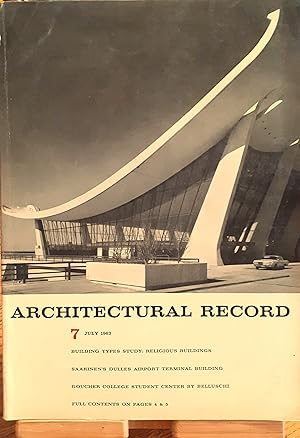 Image du vendeur pour Architectural Record. Building Types Study: Religious Buildings mis en vente par Studio bibliografico De Carlo