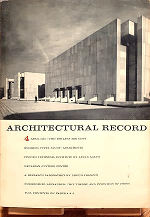 Image du vendeur pour Architectural Record. Building Types Study: Apartments mis en vente par Studio bibliografico De Carlo