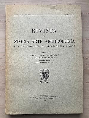 Rivista di Storia Arte Archeologia per le Provincie di Alessandria e Asti / Rivista di Storia, Ar...