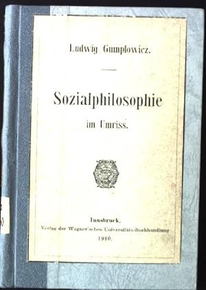 Imagen del vendedor de Sozialphilosophie im Umriss a la venta por books4less (Versandantiquariat Petra Gros GmbH & Co. KG)