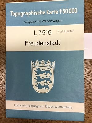 Bild des Verkufers fr Freudenstadt L 7516 - Topographische Karte 1:50 000 Ausgabe mit Wanderwegen zum Verkauf von Kepler-Buchversand Huong Bach