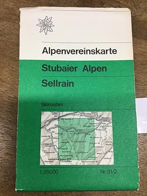 Stubaier Alpen Sellrain Nr. 31/2 Skirouten. Alpenvereinskarte 1:25000