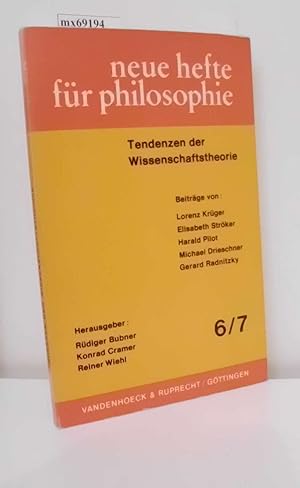 Seller image for Neue Hefte fr Philosophie. Heft 6/7: Tendenzen der Wissenschaftstheorie. for sale by ralfs-buecherkiste