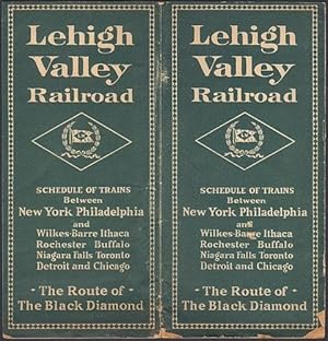 Lehigh Valley Railroad. Schedule of Trains between New York Phildelphia and Wilkes-Barre Ithaca R...