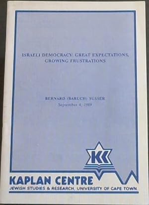 Imagen del vendedor de Israeli Democracy: Great Expectations, Growing Frustrations a la venta por Chapter 1