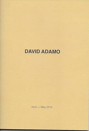 Imagen del vendedor de David Adamo a la venta por The land of Nod - art & books