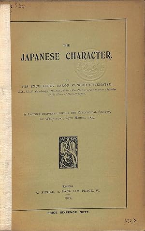 Seller image for The Japanese Character for sale by WeBuyBooks