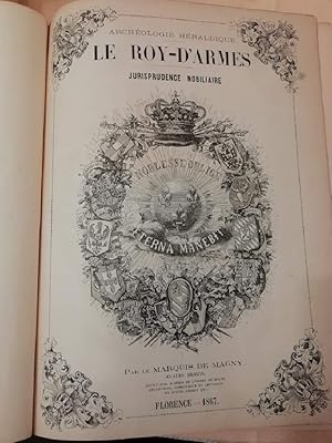 Seller image for ARCHEOLOGIE HERALDIQUE. LE ROY-D'ARMES jurisprudence nobiliaire(1867) for sale by Invito alla Lettura