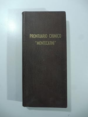 Prontuario chimico Montecatini, anno 1938