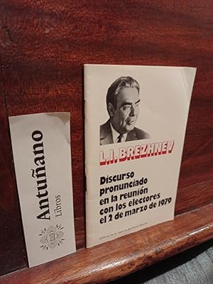 Seller image for Discurso pronunciado en la reunin con los electores el 2 de marzo de 1979 for sale by Libros Antuano