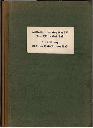 Mitteilungen des Nordwestdeutschen Zeitungsverleger-Vereins e.V. für die britische Zone. Jahrgang...