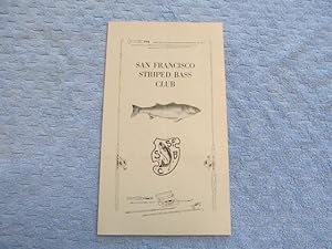 Immagine del venditore per San Francisco Striped Bass Club. venduto da Bruce Cave Fine Fly Fishing Books, IOBA.