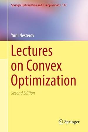 Seller image for Lectures on Convex Optimization for sale by AHA-BUCH GmbH