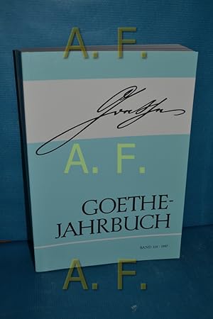 Bild des Verkufers fr Goethe- Jahrbuch Band 114, 1997 zum Verkauf von Antiquarische Fundgrube e.U.