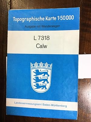 Calw L 7318 - Topographische Karte 1:50 000 Ausgabe mit Wanderwegen