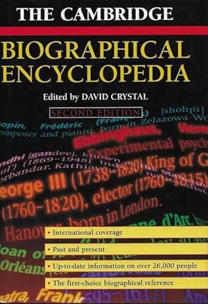 The Cambridge Biographical Dictionary