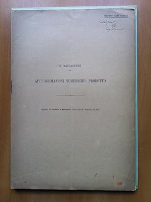 Seller image for Approssimazioni numerico: Prodotto E. Maccaferri 1917 - E15076 for sale by Studio bibliografico De Carlo