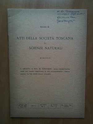 Image du vendeur pour Algal stromatolites from liassic limestones autochthonous Monti Pisani 1968 mis en vente par Studio bibliografico De Carlo