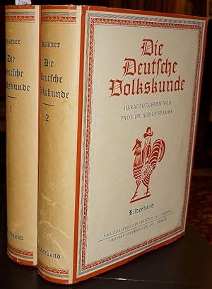 Imagen del vendedor de Die Deutsche Volkskunde. 2., verbesserte und vermehrte Auflage. Textband und Bilderatlas. 2 Bnde. a la venta por Antiquariat Dwal