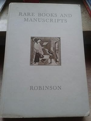 Catalogue 83. rare Books ans Manuscripts. Offered for Sale by William H. Robinson.