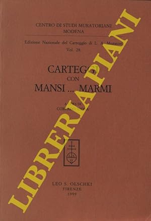 Bild des Verkufers fr Edizione Nazionale del Carteggio di L. A. Muratori vol. 28. Carteggi con Mansi.Marmi. zum Verkauf von Libreria Piani