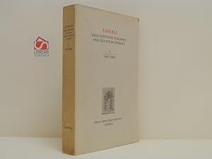 Annali dell'Istituto Italiano per gli Studi Storici. VOLUME PRIMO 1967-1968