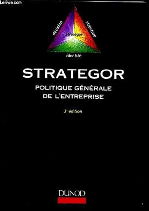 Bild des Verkufers fr Startegor - politique gnrale de l'entreprise zum Verkauf von Le-Livre