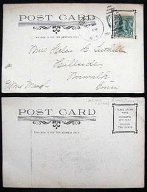 Image du vendeur pour 1907 Postcard Jacob Haubeil Fountain House Ye Olde Tavern Flushing Long Island New York mis en vente par Certain Books, ABAA