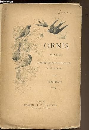 Ornis - Bulletin du Comité ornithologique international - Extrait -