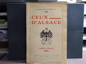 Imagen del vendedor de Ceux d' Alsace 1900-1914. a la venta por Tir  Part
