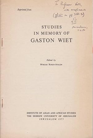 A contribution to the early history of Islam in India. Reprinted from Studies in memory of Gaston...