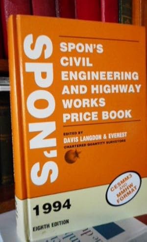 Seller image for SPON'S CIVIL ENGINEERING AND HIGHWAY WORKS PRICE BOOK -1994 Eight edition for sale by Libros Dickens