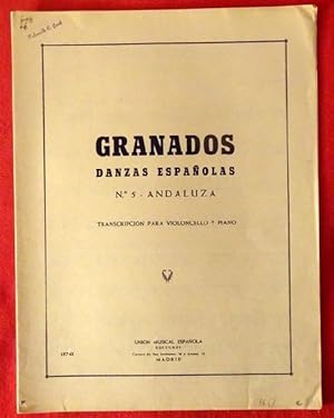 Bild des Verkufers fr Danzas Espanolas No. 5 Andaluza (Transcription para Violoncello y Piano) zum Verkauf von ANTIQUARIAT H. EPPLER