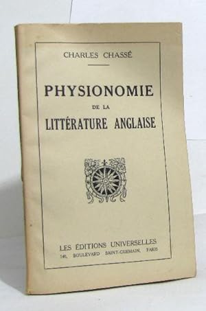 Imagen del vendedor de Physionomie de la littrature anglaise a la venta por crealivres