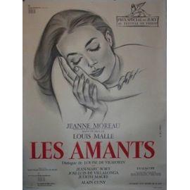 AFFICHE ORIGINALE CINEMA "Les amants"