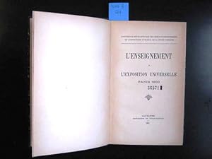 L'Enseignement a l'Exposition Universelle Paris 1900.