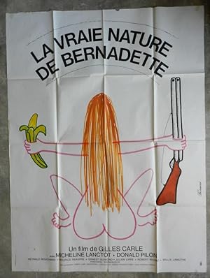 AFFICHE ORIGINALE DE CINEMA " La vraie nature de Bernadette "