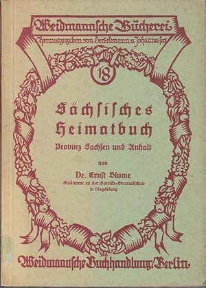 Seller image for Schsisches Heimatbuch. Provinz Sachsen und Anhalt. for sale by Antiquariat Carl Wegner